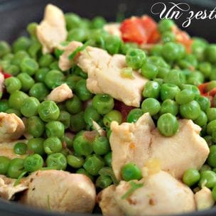 Curry de petits pois et dinde